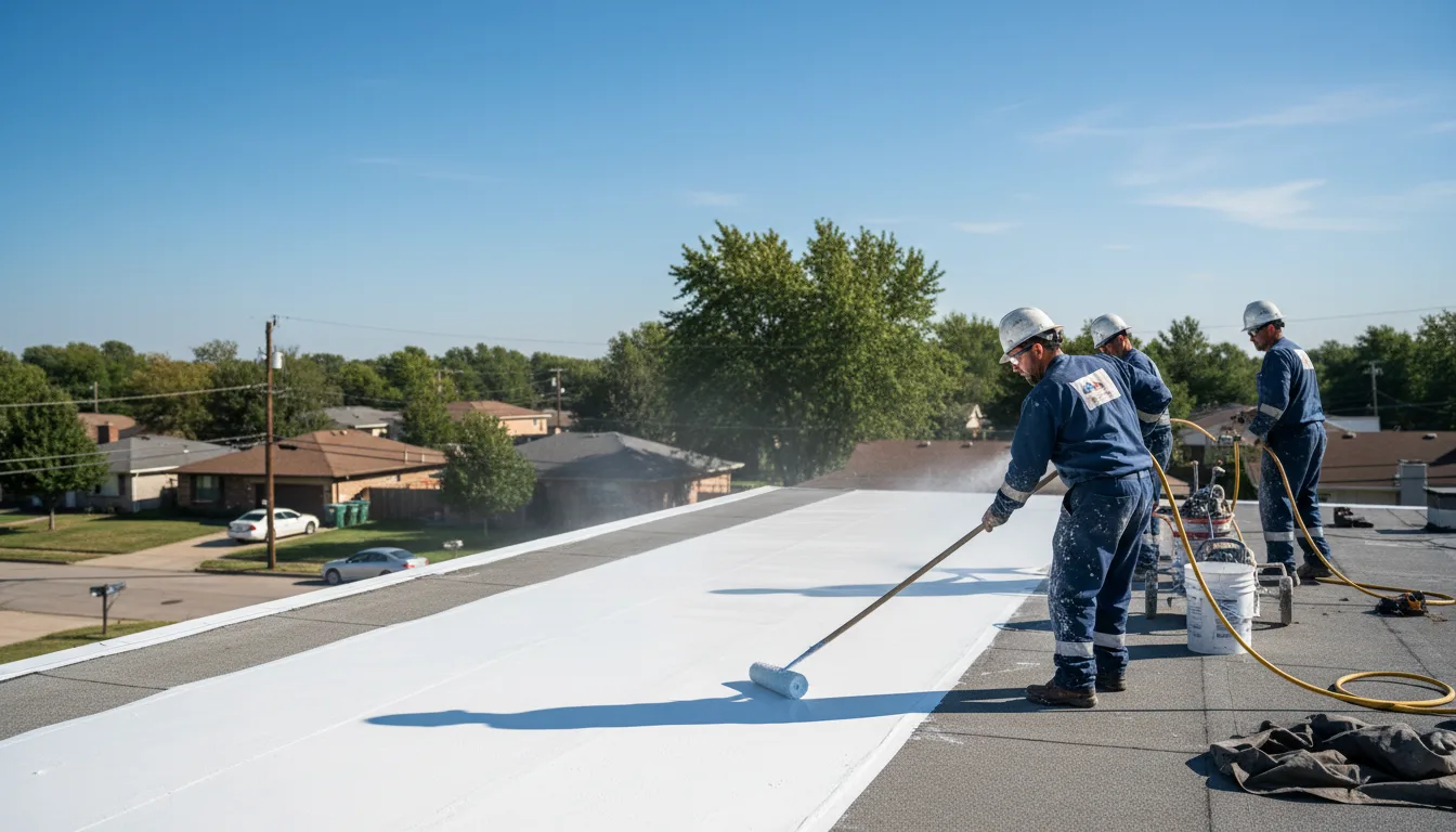 Commercial roof coating in Randlett, OK near me